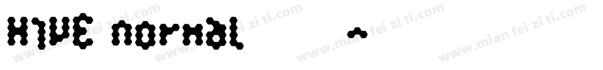 HIVE normal 语言字体转换